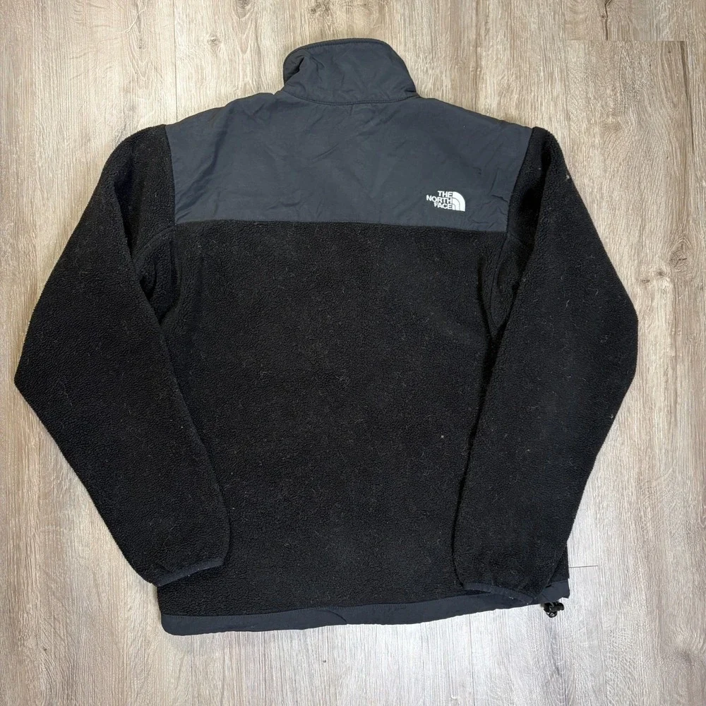 The North Face Denali Jacket Black Full Zip Mens Small Coat Fleece